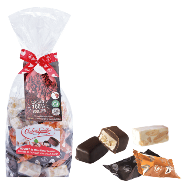 Trio Nougat De Mont Limar Nougat Enrob S Chocolat Noir Et Lait Orange