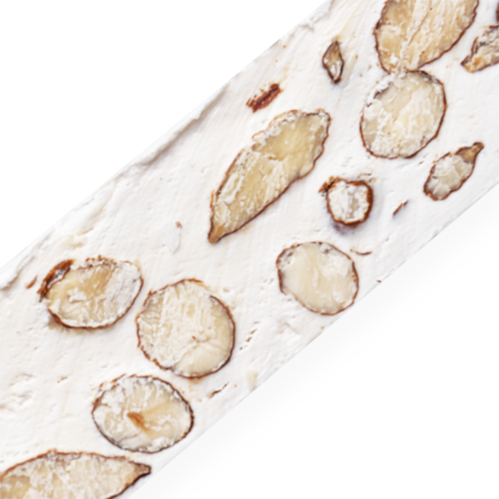 Nougat tendre aux Amandes naturelles et Miel de Lavande IGP – Barre 100g