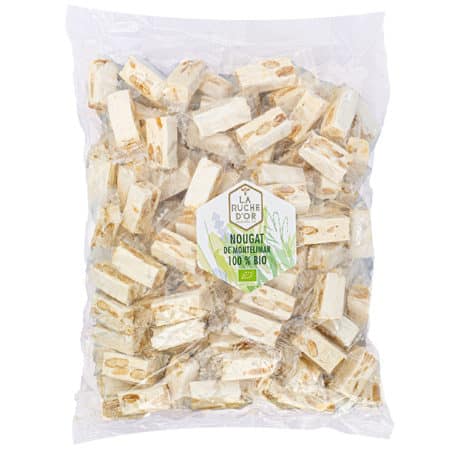 Nougat de Montélimar tendre Bio – Poche 1kg